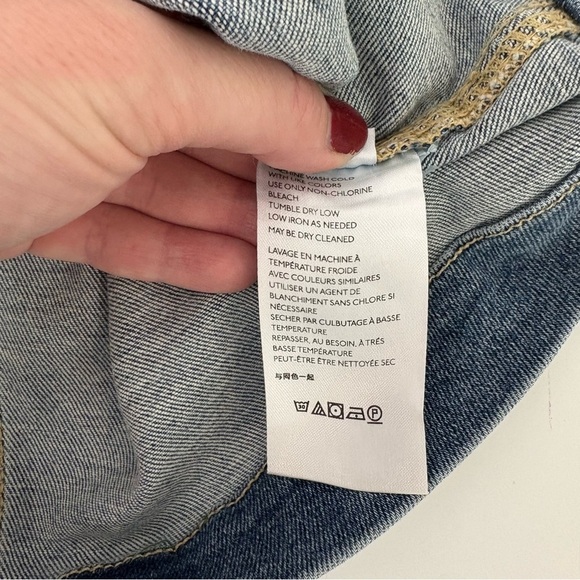 We The Free Zip Up Virgo Denim Mini Skirt - Picture 7 of 9